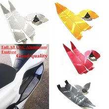 Modificados de la motocicleta PCX125 PCX completo CNC reposapiés aluminio pie resto almohadillas de pie esteras para honda pcx 150, 125, 155, 2018, 2019
