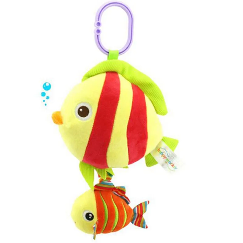 28cm-soft-stuffed-sea-animal-plush-Toy-baby-rattles-cartoon-car-hanging-strollers-musical-toys-octopus (3)
