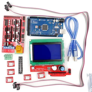 

2019 1pc 2560 R3 + 1pc RAMPS 1.4 Controller + 5pcs A4988 Stepper Driver Module +1pc 12864 controller for 3D Printer kit