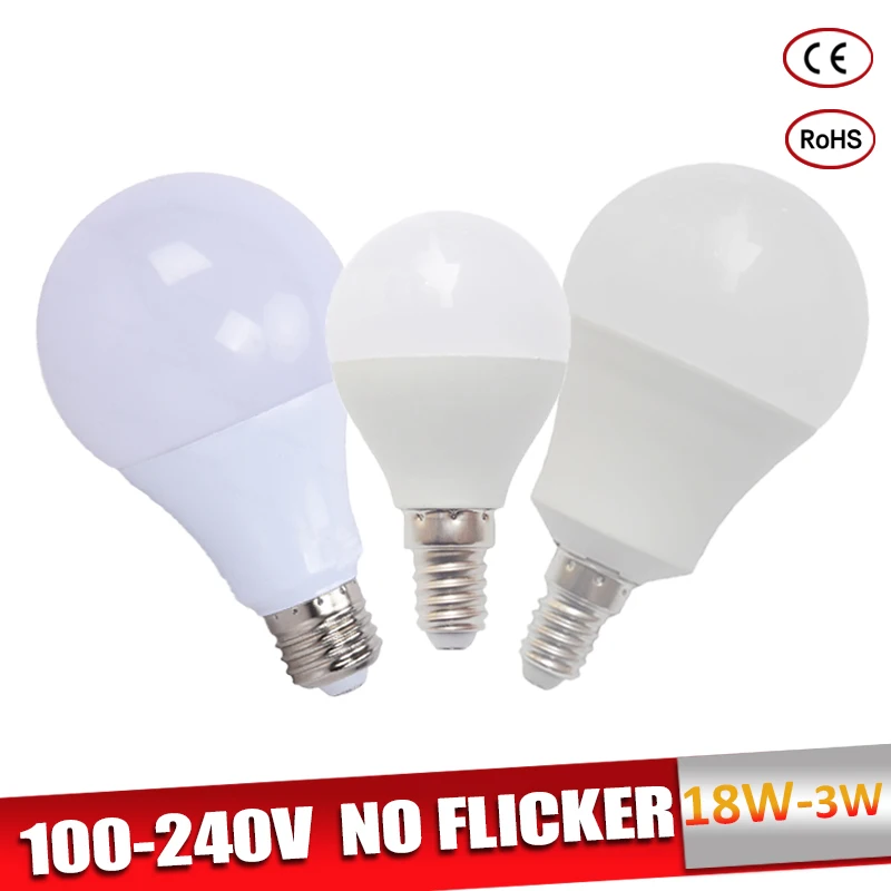 Lampadas led E27 LED light Bulb E14 Bombillas 110V 220V 18W 15W 12W 9W 7W 5W 3W led Bulb Real Power Warm/Cold White For Home цена Lampadas led E27 LED light Bulb E14 Bombillas 110V 220V 18W 15W 12W 9W 7W 5W 3W led Bulb Real Power Warm/Cold White For Home цены онлайн