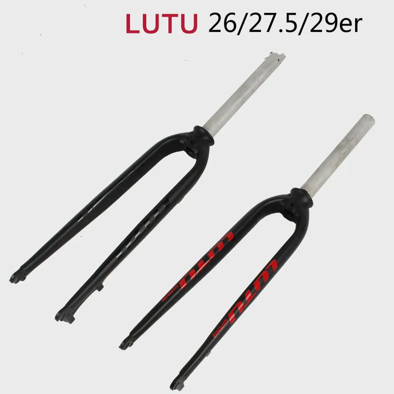 LUTU aluminum alloy bicycle fork mountain bike fork hard fork  26 27.5 29er MTB bicycle fork cycling bike parts black red