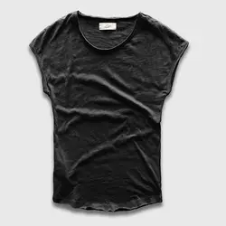 Для мужчин рубашка Мода Экипаж шеи без рукавов плотная рубашки Для мужчин Swag Хип-хоп основной мужской топ Tes рубашки CD50