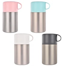 600 мл из нержавеющей стали Вакуумная бутылка для еды тушеный стакан термоизоляционный суповый термос с портативным складывающимся S