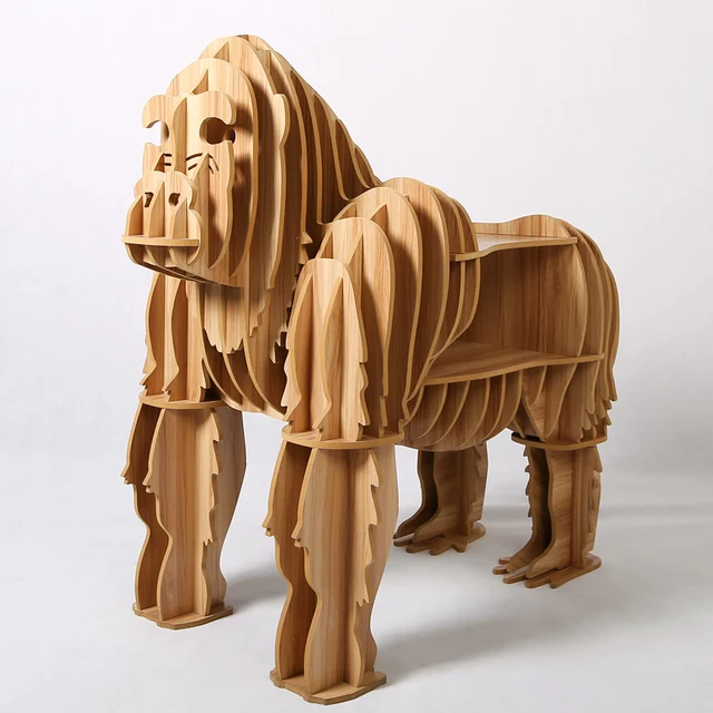 8 colors king kong table animal furniture diy creative wood crafts