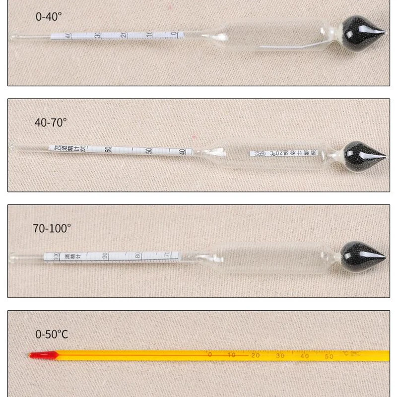 Спиртометр, спиртометр, детектор спирта, инструмент для измерения спирта, спиртометр, винный Ареометр, бар, набор с термометром