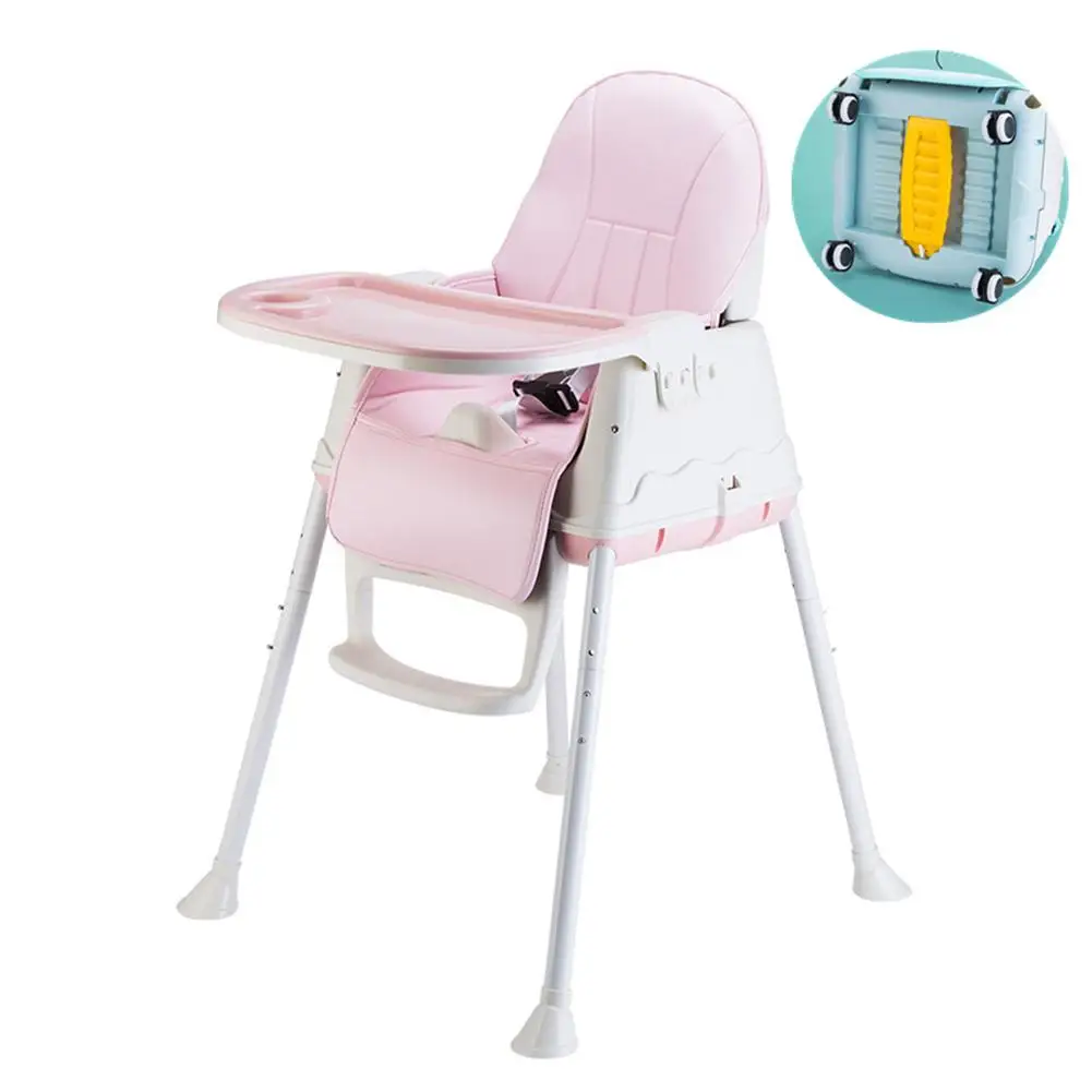 Kidlove Новый Многофункциональный Регулируемый Безопасность детей малышей обеденный высокий стул Booster с колесами сиденья теплая подушка
