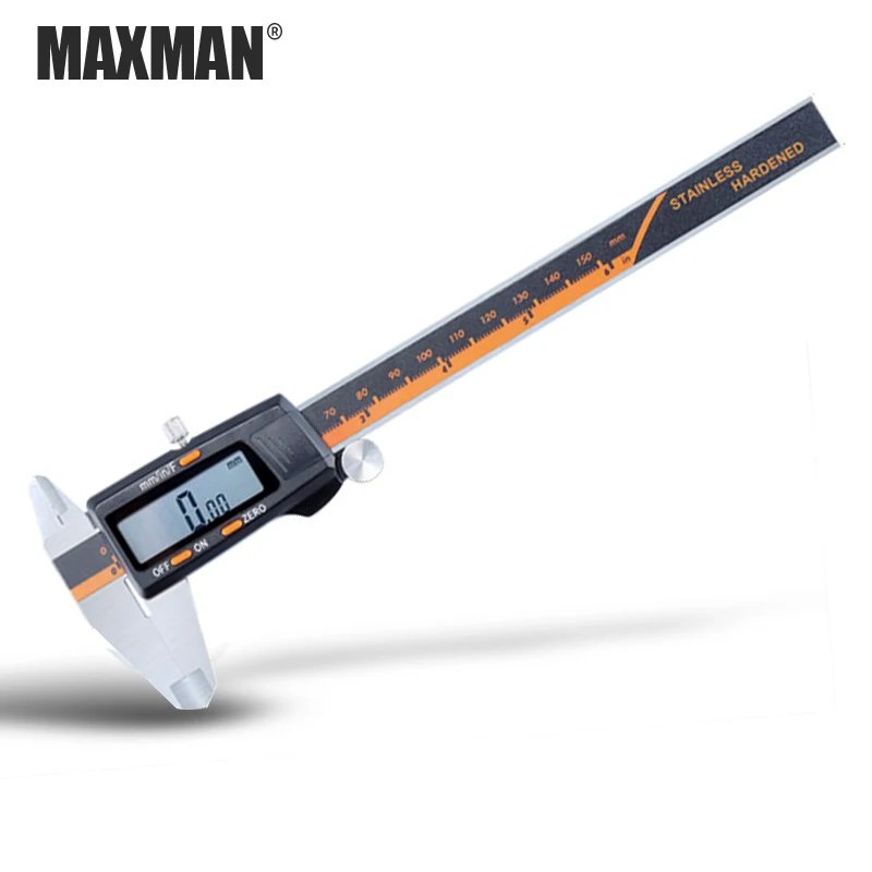 MAXMAN 0-150 мм нержавеющая сталь высокоточный электронный цифровой lcd штангенциркуль измерительные и измерительные инструменты - Цвет: No Box