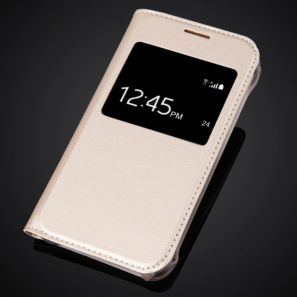 

Luxury Ultra Thin View Window Flip Leather SKin Case Cover For Samsung Galaxy J1 Nxt / J1 mini (2016) J105 J105H J105F SM-J105H