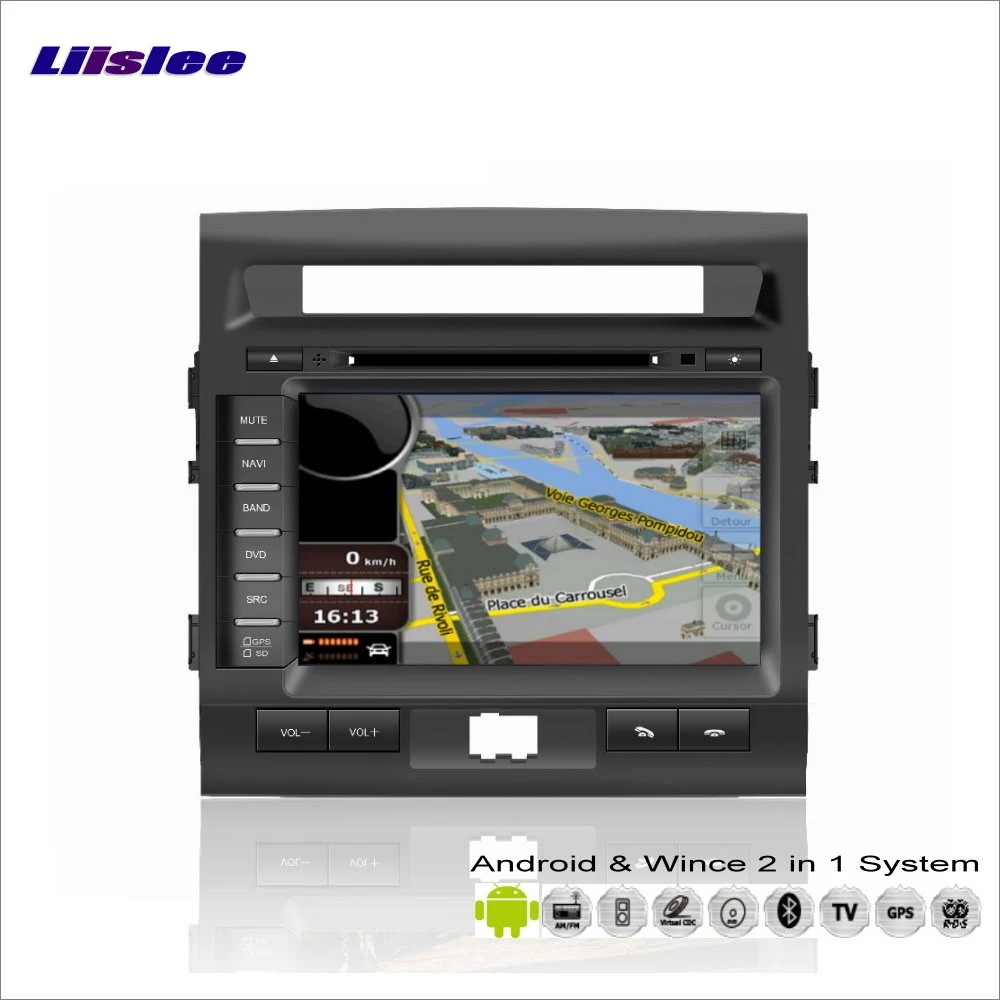 Best Liislee Car Android Multimedia For Toyota Roraima Land Cruiser LC 200 2008~2013 Radio DVD Player GPS Nav Navigation Audio Video 1