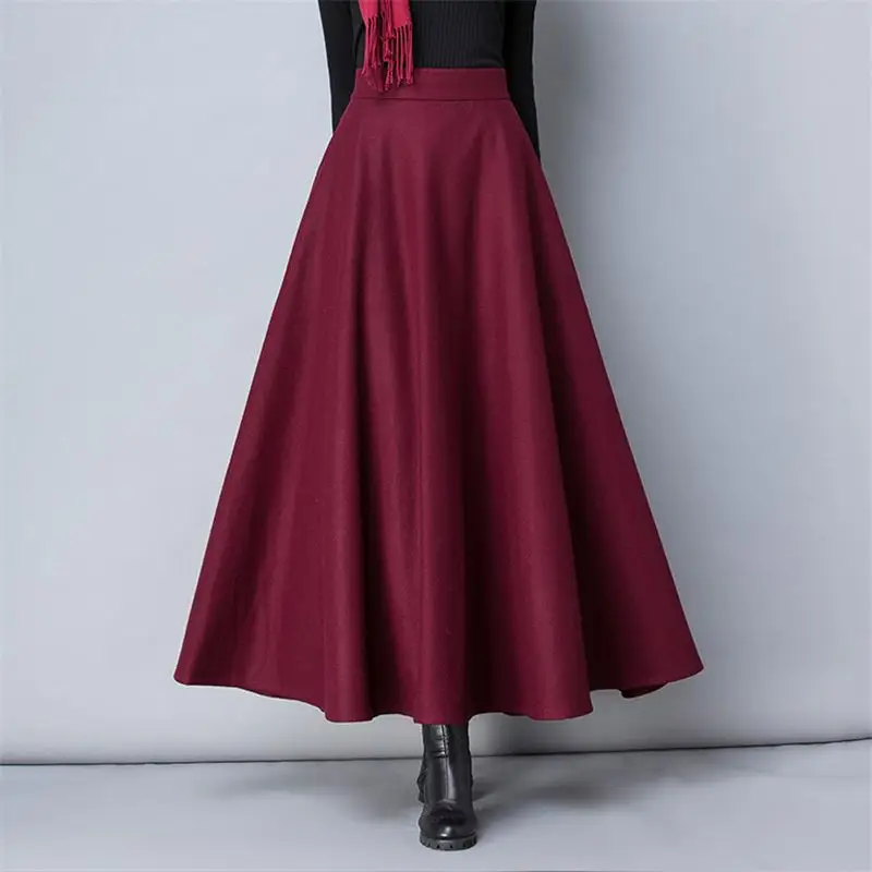 Winter-Women-Long-Woolen-Skirt-Fashion-High-Waist-Basic-Wool-Skirts-Female-Casual-Thick-Warm-Elastic (2)