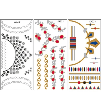 

Rolabing 10pcs/set Beauty Design Temporary Tattoo Waterproof Sticker For Body Tattoo Stickers Nail Decals For Nail Tattoo Art