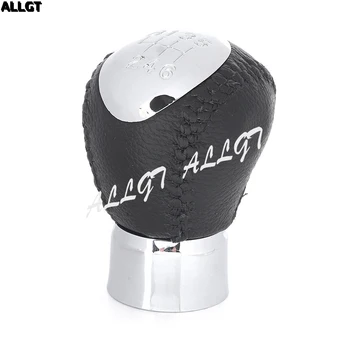 

5cm Gear Shift Knob Manual Shifter 5 Speed Leather For Mazda 5 6 3 Axela Cx-5