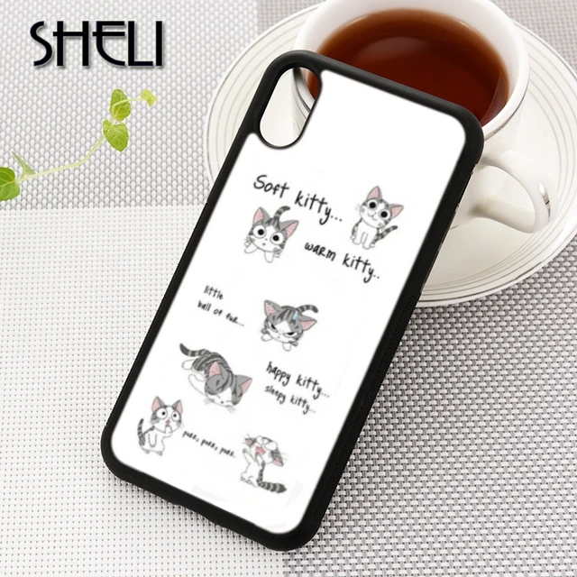 SHELI Big Bang Theory Chi Cat Мягкий чехол для iPhone 5 6s 7 8 plus 11 pro X XR XS Max Samsung S7 edge S8 S9 10 |