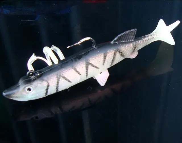 1pc 18g/27g/33g Sardines lead fishing lures bait 3D eyes soft lure hook