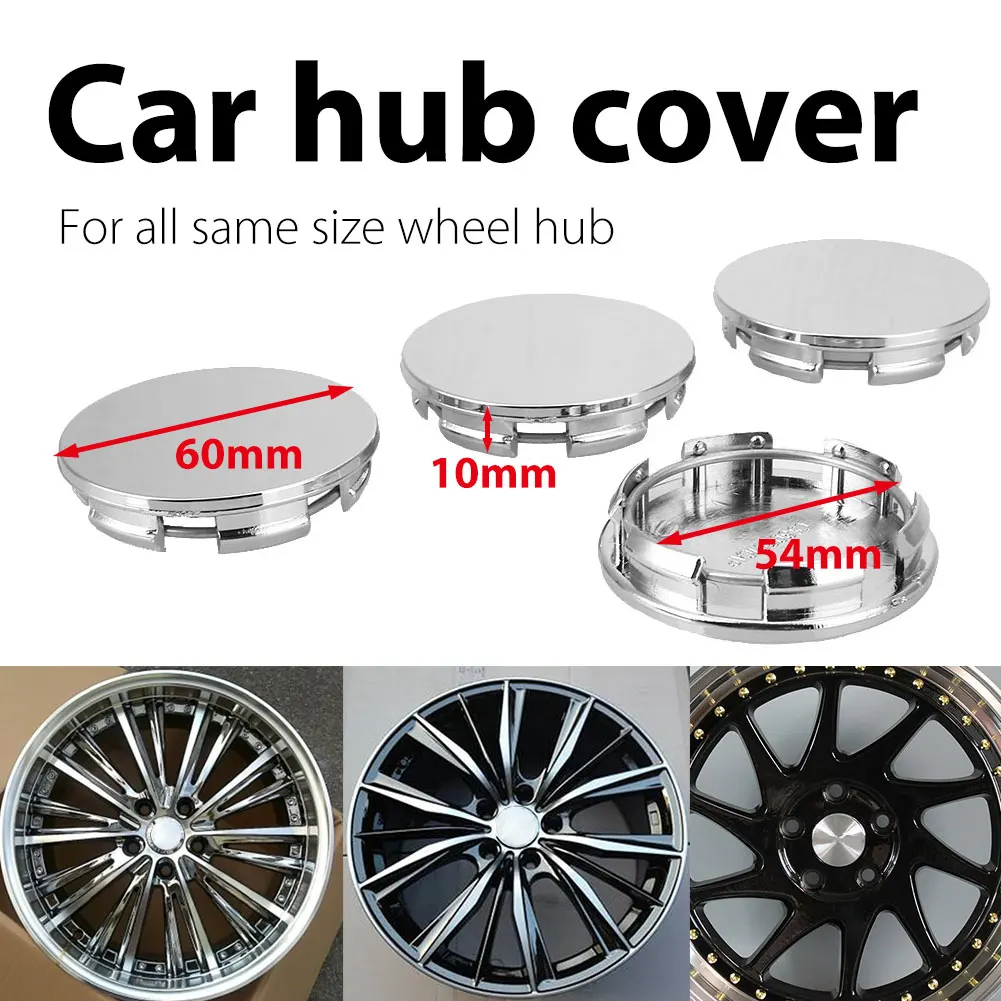 

4Pcs 60/54mm Auto Car Wheel Hub Cover Hub Cap Wheel Center Cap Car Wheel Dust Cover Vehicle For Audi Car Accessories