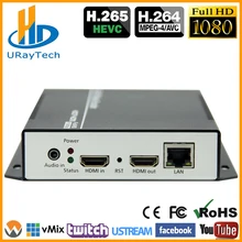 HEVC HDMI Video Audio IPTV Encoder H.265 H.264 Live Broadcast RTMP Encoder HDMI To RTMP RTSP HLS ONVIF UDP Transmitter H264 H265