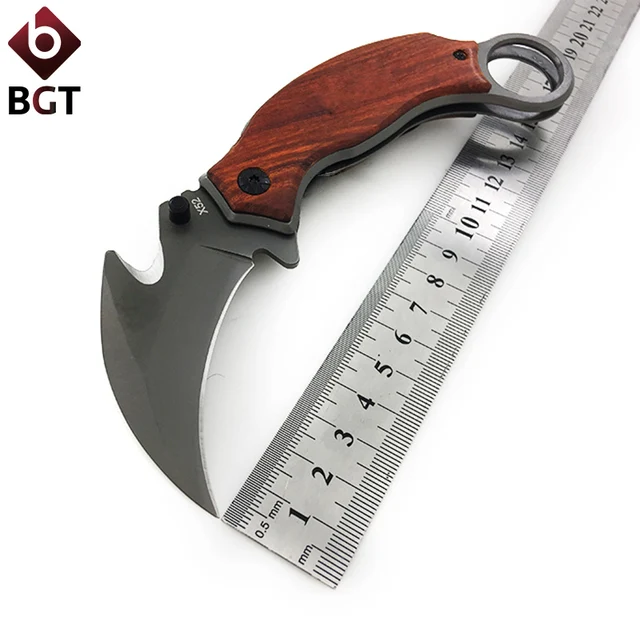 BGT X10 Karambit Folding Knife Tactical Camping Combat Survival ...