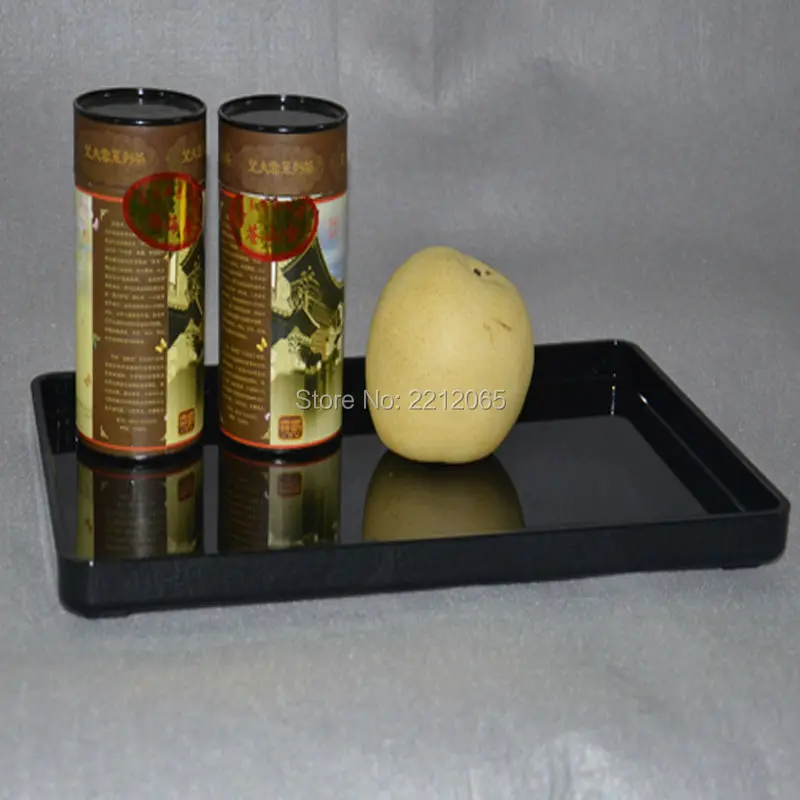 Small Size Rectangle Durable Recycled Acrylic Collection Serving Trays