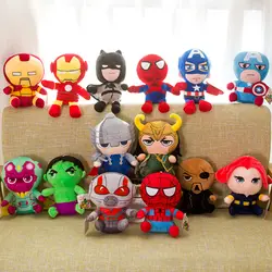 Marvel Мстители 4 плюшевые игрушки супергерой плюшевые куклы Капитан Америка, Железный человек Человек-паук Тор плюшевые мягкие игрушки