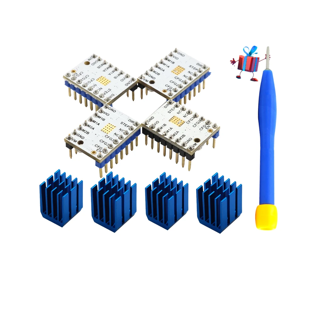 50 шт. 3D-принтеры TMC2100 V1.3 Драйвер шагового двигателя Stepstick Совместимость с 32 бит материнская плата контроллера Бесплатная доставка