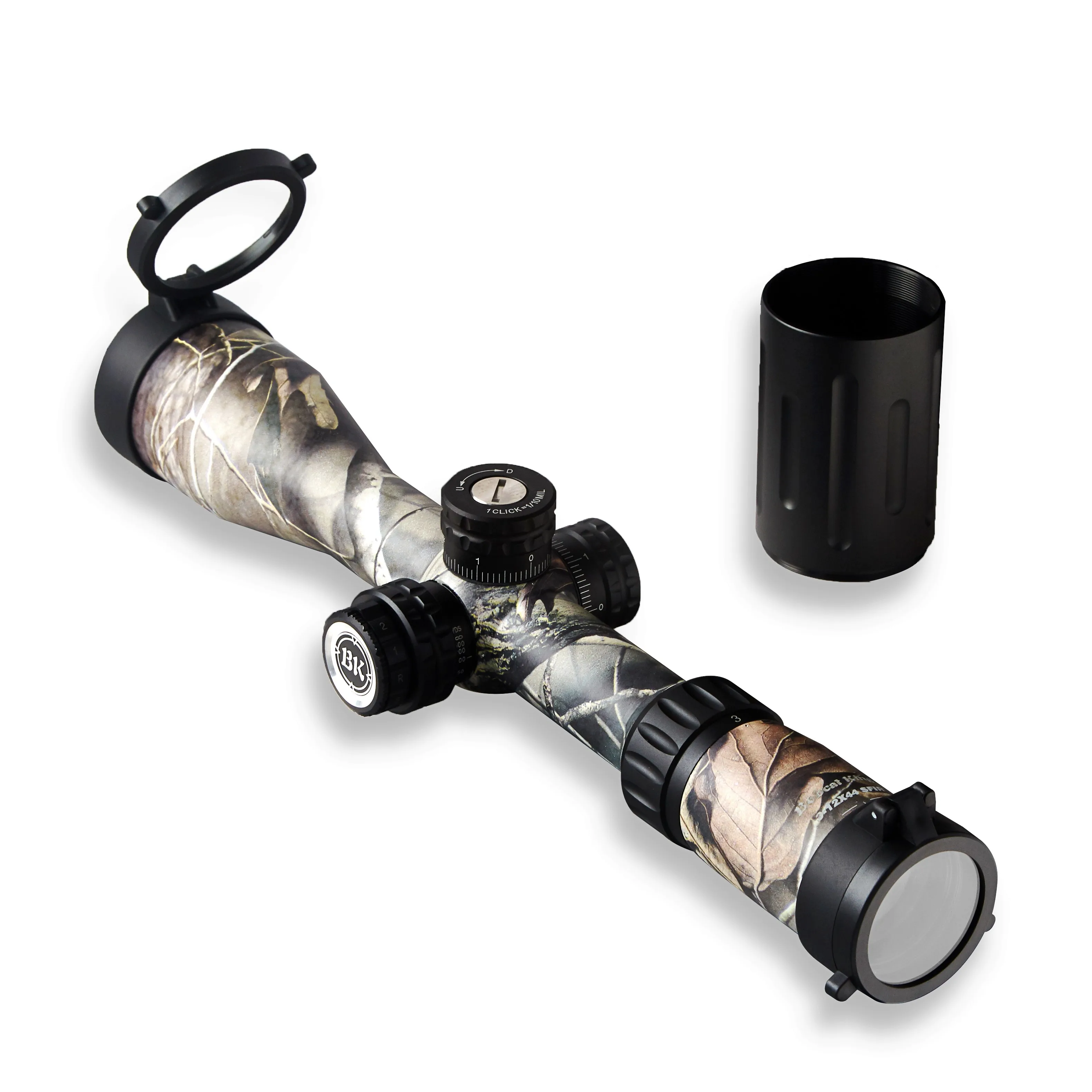 Bobcat King Optics BK 3 12X44 SFIR Камуфляжный внешний вид тактический Оптический Прицел