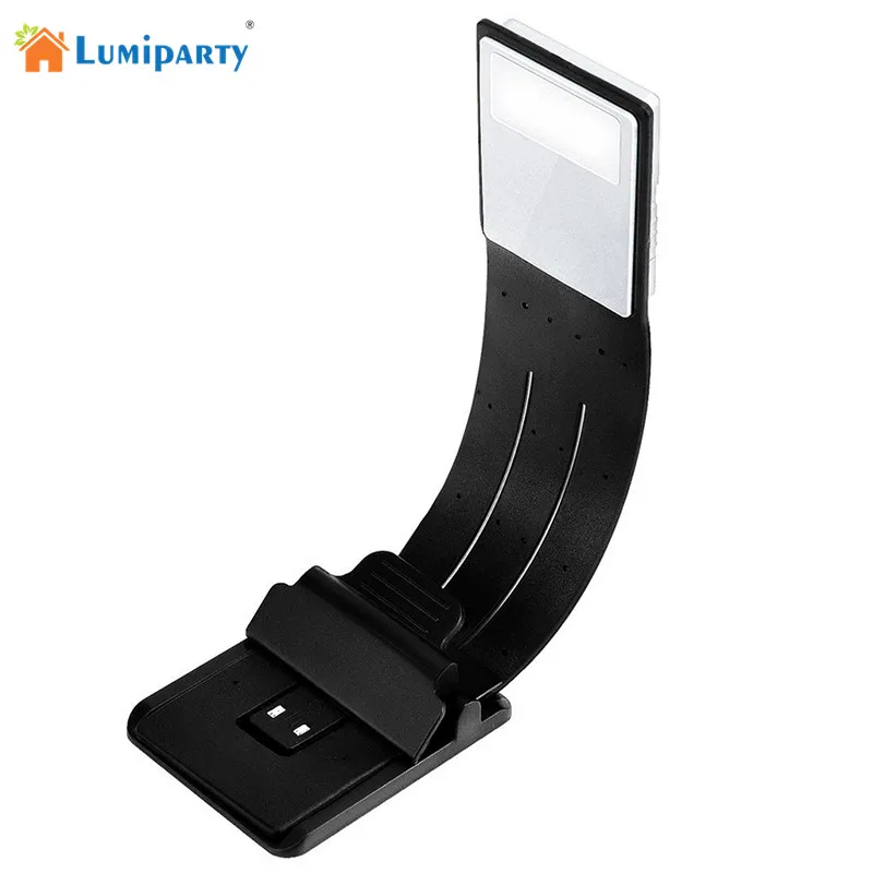 LumiParty перезаряжаемые светодиодные лампы для книг заряжаемые Плоские USB гнущиеся