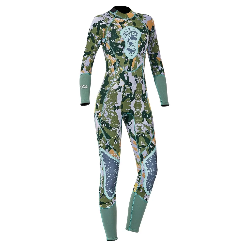 

DIVE & SAIL NEW ARRIVAL 3MM Men Women Wetsuit Camo Neoprene Wet Suit for Surfing Swimming Diving