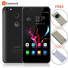 Gooweel m15 4g smartphone fingerprint mtk6737 quad core 5,0 zoll ips Android 6.0 handy 2 GB 16 GB handy Kostenlos flip fall