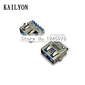 

100pcs Note tone 3 sink plate, USB interface, no roll edge sink, USB female seat, flat mouth, 90 degree flashboard, harpoon fixe