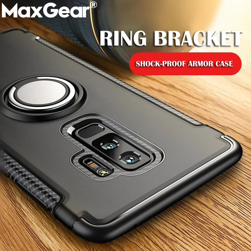 

Luxury Shockproof Case For Samsung Galaxy S9 S8 Plus Armor Cover For Samsung Note 8 9 S7 Edge A6 Plus A9 Star Holder Stand Case