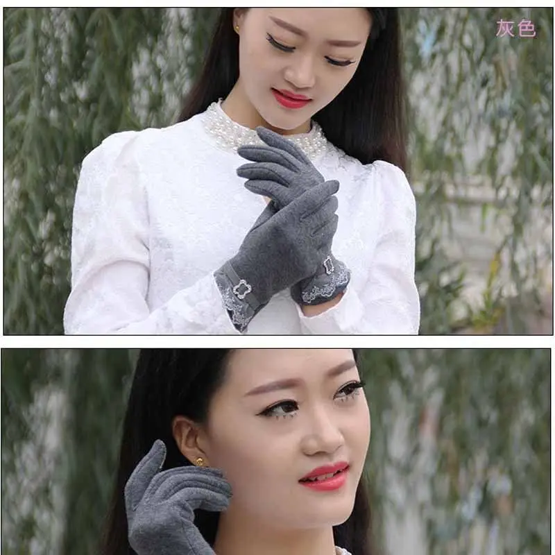 Женские теплые Умные перчатки с сенсорным экраном для смартфона ветрозащитные перчатки для вождения новое поступление