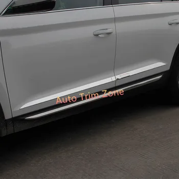 

For Skoda Kodiaq 2017-2018 Stainless Steel 4PCS Exterior Lower Side Door Mouldings