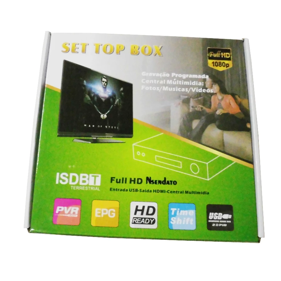 Мини 1080P HD цифровой PVR MPEG4 H.264 AV IR ISDB T тюнер спутниковый ТВ медиа плеер комплект