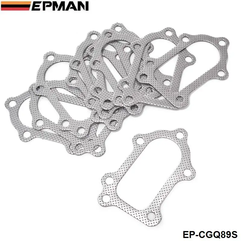 

10PCS/LOT For Toyota Celica GT4 MR2 CT26 3S-GTE Aluminum Graphite Turbo to Downpipe Gasket EP-CGQ89S
