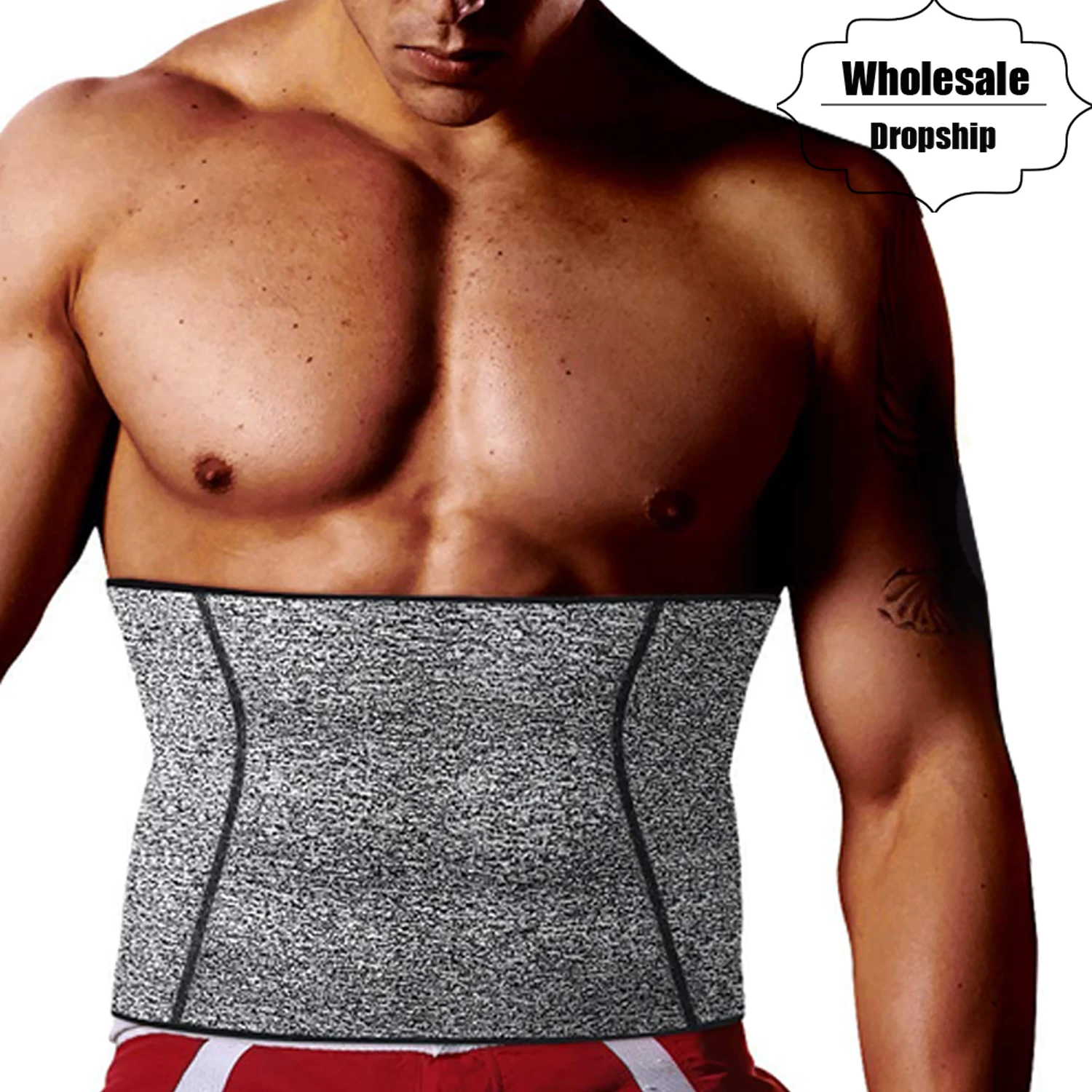 

NINGMI Mens Waist Trainers Hot Body Shaper Modeling Belt Corset Males Fitness Sweat Sauna Neoprene Thermo Strap Slimming Cincher