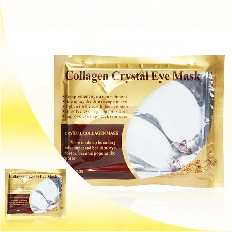 

2Pcs/1Pair Women Skin Crystal Collagen Eye Mask Eye Patches for Face Care Dark Circles Remove Antipufiness Ageless Gel Mask