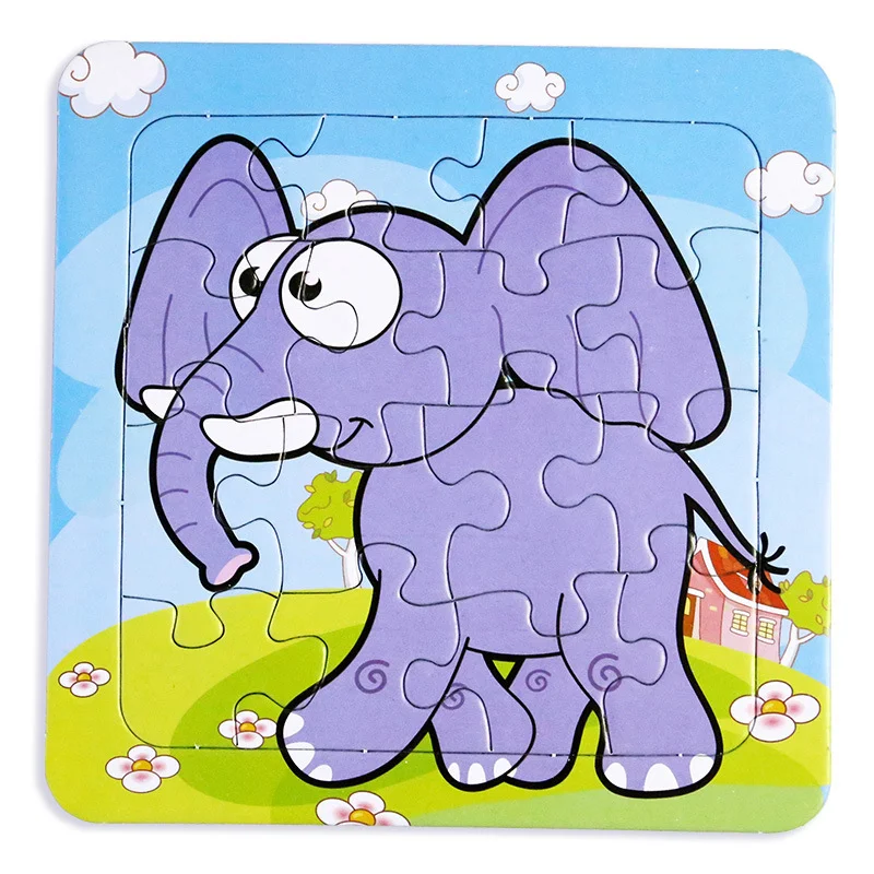 Лидер продаж головоломки животные и динозавры маленький кусочек пазл детские игрушки бумага Развивающие головоломки игрушка для ребенка