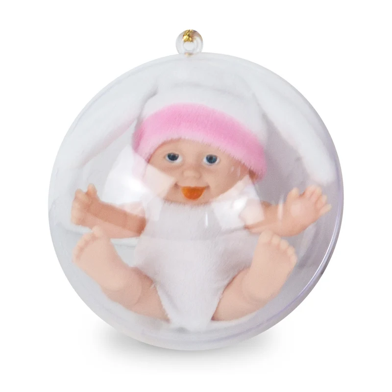 Спящий ребенок ручной работы реалистичные Reborn Bebe кукла мяч игрушка для детей защитная оболочка прекрасный ребенок девочка мальчик куклы силиконовая принцесса - Цвет: 1PCS