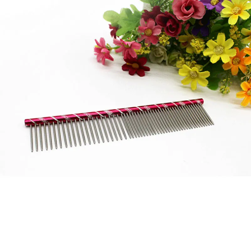 

Hot Pet Dog Combs Open Knot Grooming Combs 19cm for Shaggy Dog Cats LFD