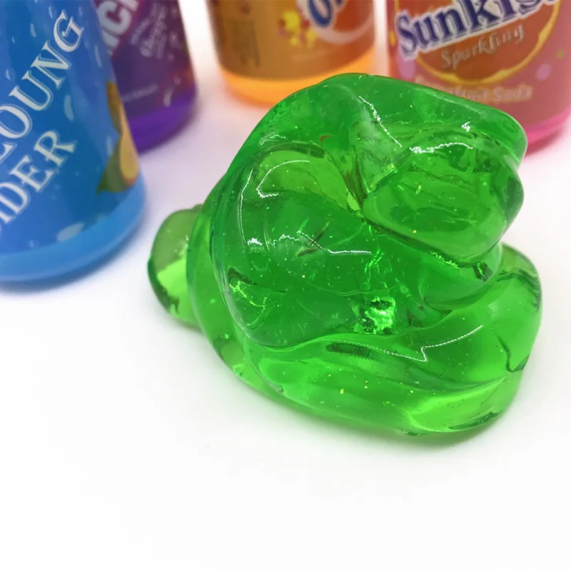 Хрустальная тонкая детская забавная игрушка 6 цветов банки слизи Хрустальная грязь «сделай сам» прозрачный Желейная масса выдувные пузыри