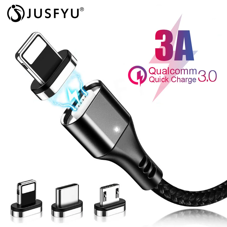 

Magnetic Cable Micro usb Type C 3A Fast Charging Adapter Phone Microusb Type-C Magnet Charger usb c For iphone 7 Samsung xiaomi