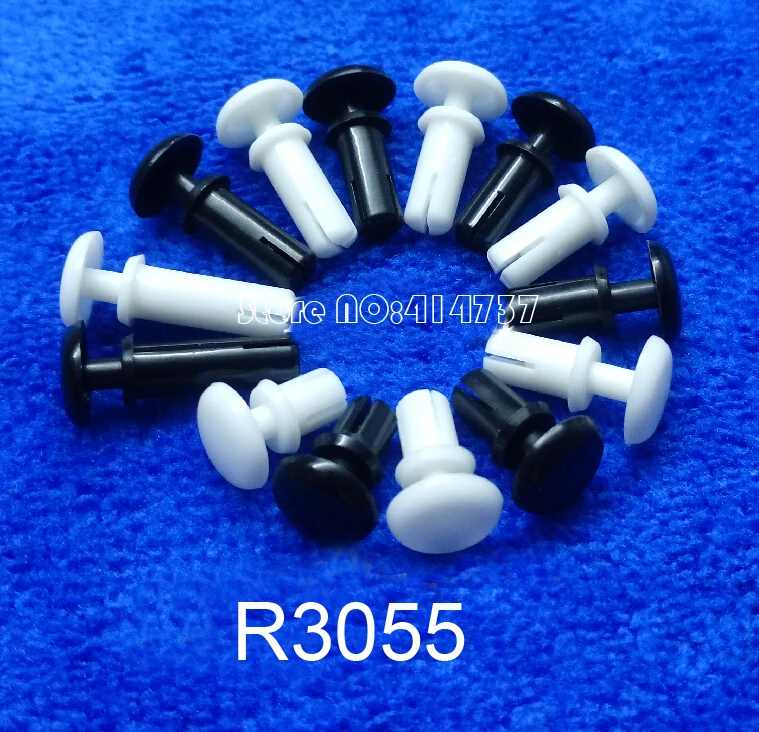 200pcs/lot R3055 R type nylon rivets White/Black Plastic Nylon Rivets