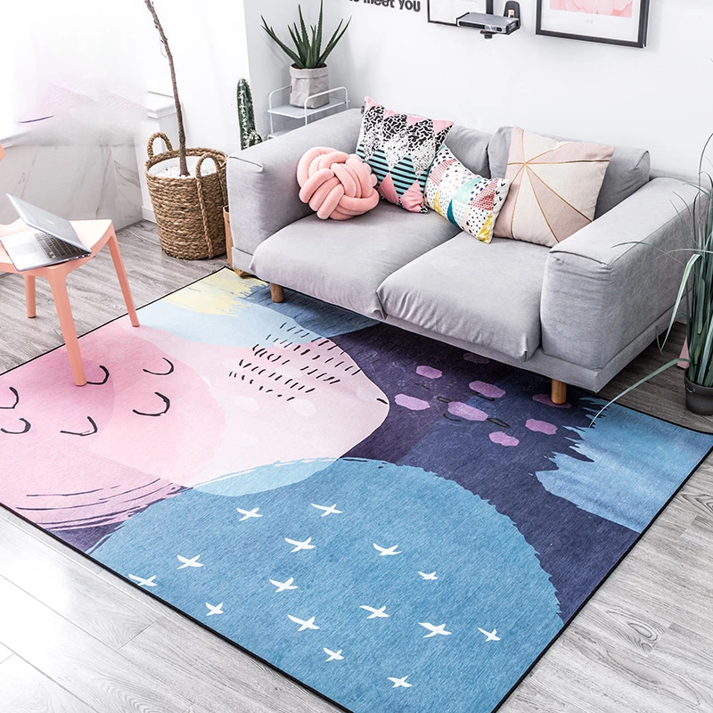 Креативный мягкий синель, нежные простые ковры для гостиной, спальни, коврики для чистки ковров, для дома, напольный коврик, модный коврик, мат