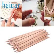 Haicar 20 шт. nail art orange вуд придерживайтесь кутикулы pusher remover педикюр маникюр инструмент u6706