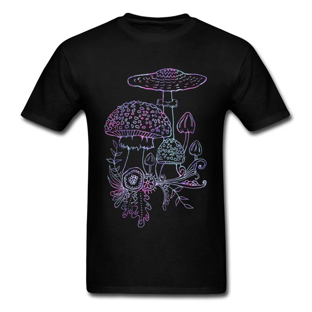 Новое поступление, Мужская футболка, черная футболка, рисунок гриба из мультфильма, мужские Уникальные уличные модные топы, персонализированные