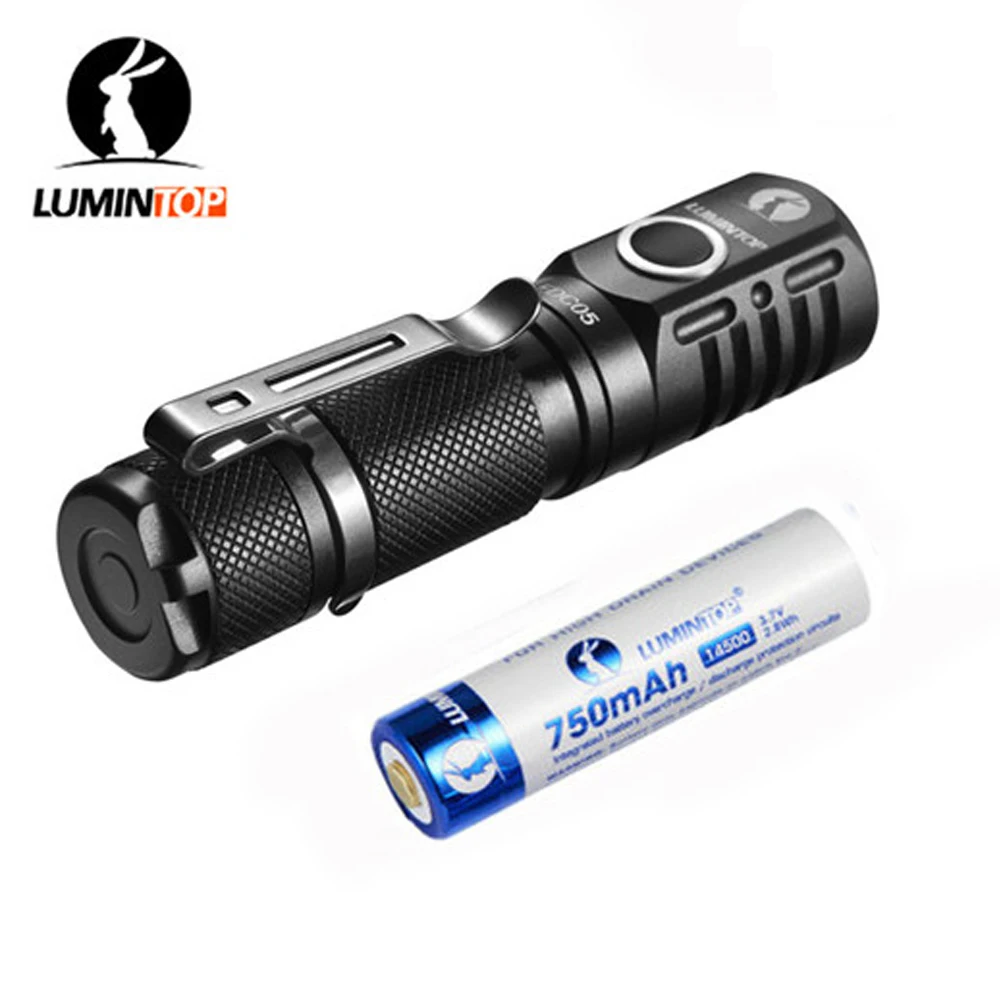 Lumintop EDC05 Мини Тактический светильник вспышка CREE XP L светодиодный CW Макс. 800 люмен EDC