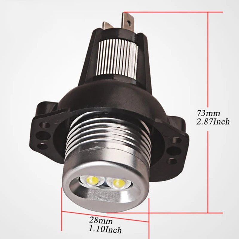 

2Pcs LED Angel Eye Headlight Halo Ring DRL Lights W/ Error Free For BMW E90 E91