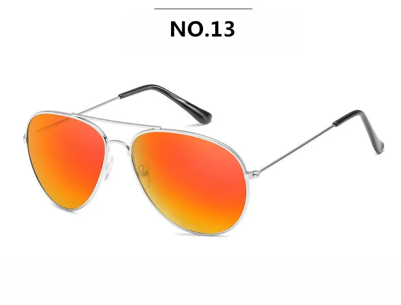 Мужские солнцезащитные очки с металлической оправой, брендовые дизайнерские солнцезащитные очки, женские очки унисекс, мужские очки - Цвет линз: NO.13