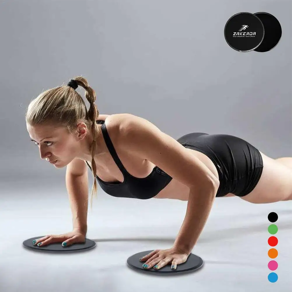 2 STÜCKE Gleitscheiben Slider Fitness Disc Übung Schiebeplatte Für Yoga Gym P2C3 