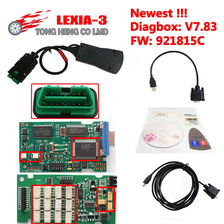 

Newest Diagbox V7.83 Lexia3 Diagnostic Scanner Lexia 3 V48 PP2000 For C-itroen For Peu-geot Leixa3 Firmware 921815C Lexia-3